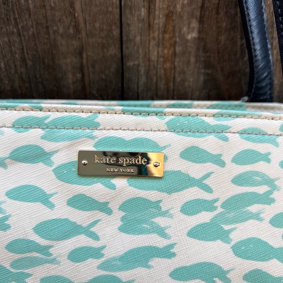 Kate Spade Large  Plenty of  Fish in the Sea tote - Picture 4 of 16